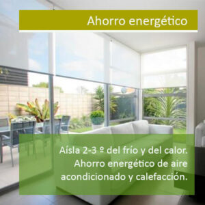 Ahorra energía con ayuda de los estores enrollables screen