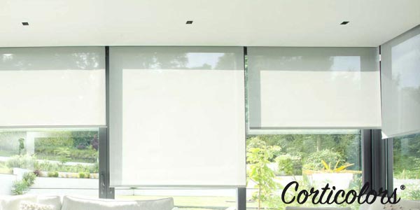 Blanco Persiana térmica Opaca fijación fácil Estor/Cortina Enrollable Sol Royal Sol Reflect T42 65 x 160 cm 