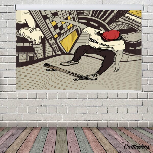 Estor enrollable juvenil skater