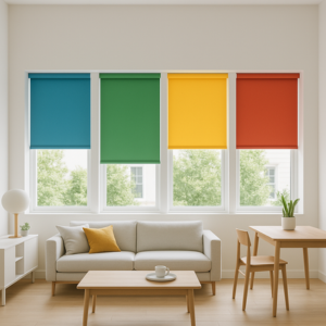 Estores enrollables de colores para decorar tu hogar